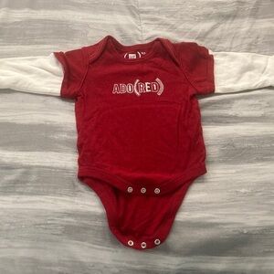 GAP Red and White Kids Bodysuit